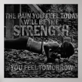 Workout Motivierend Poster (Vorne)