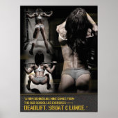 Workout Motivierend Poster (Vorne)