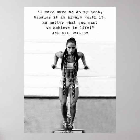 Workout Motivierend Poster (Vorne)