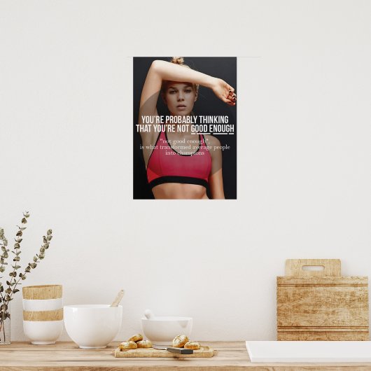 Workout Motivierend Poster (Küche)