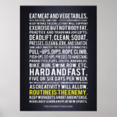 Workout Motivierend Poster (Vorne)