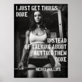 Workout Motivierend Poster (Vorne)