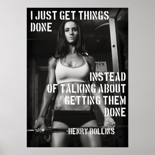 Workout Motivierend Poster (Vorne)