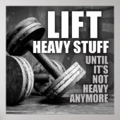 Workout Motivierend Poster (Vorne)