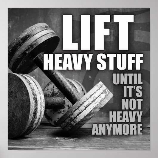 Workout Motivierend Poster (Vorne)