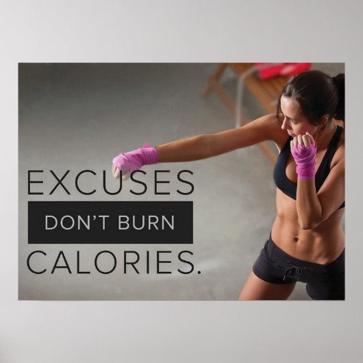 Workout Motivierend Poster (Vorne)