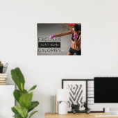 Workout Motivierend Poster (Heimbüro)