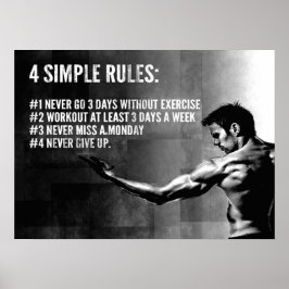 Workout Motivierend Poster