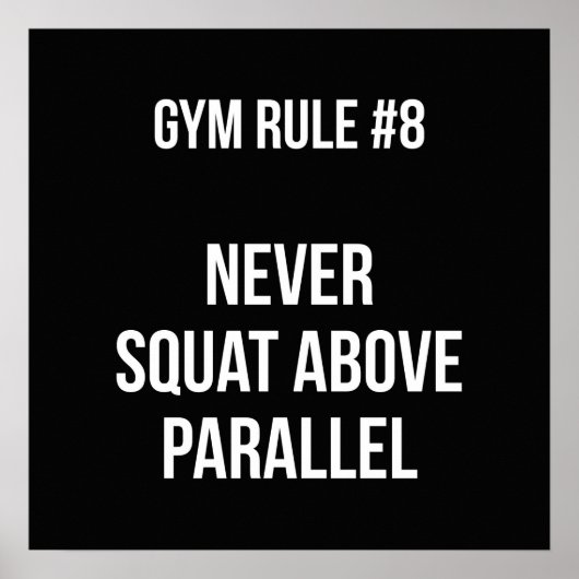 Workout Motivierend Poster (Vorne)