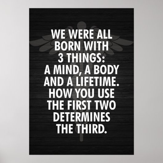 Workout Motivierend Poster (Vorne)