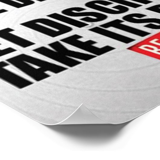 Workout Motivierend Poster (Ecke)