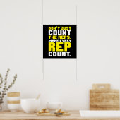 Workout Motivierend Poster (Küche)