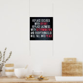 Workout Motivierend Poster (Küche)