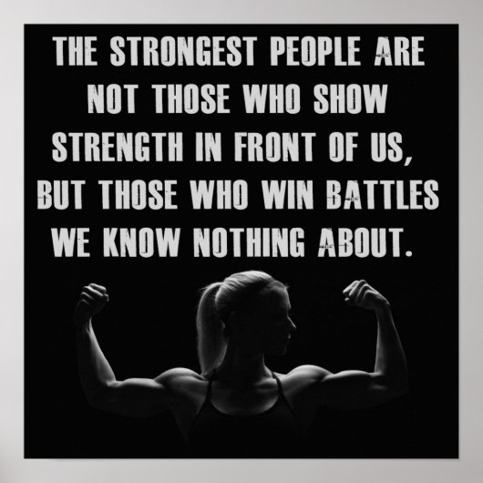 Workout Motivierend Poster (Vorne)