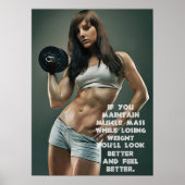 Workout Motivierend Poster (Vorne)
