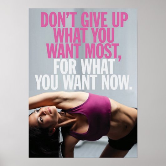 Workout Motivierend Poster (Vorne)