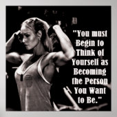 Workout Motivierend Poster (Vorne)