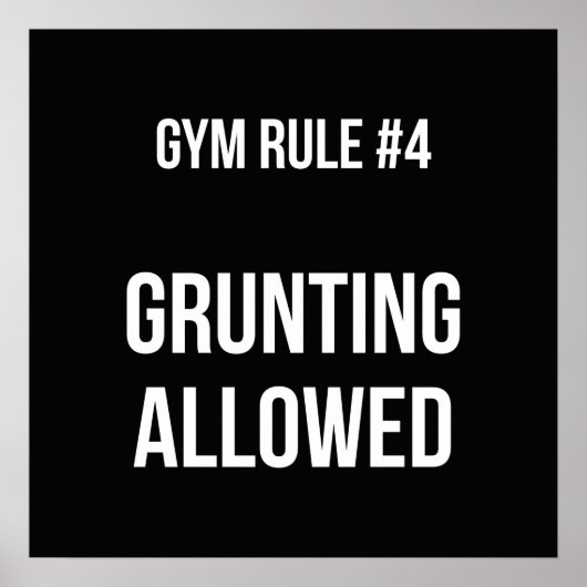 Workout Motivierend Poster (Vorne)