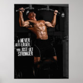 Workout Motivierend Poster (Vorne)