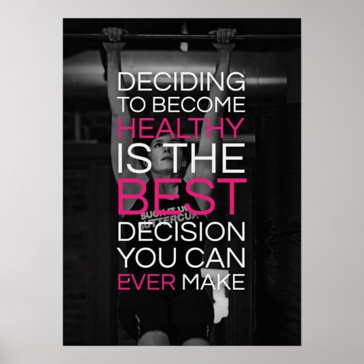 Workout Motivierend Poster (Vorne)