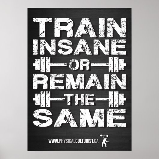 Workout Motivierend Poster (Vorne)