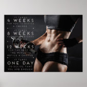 Workout Motivierend Poster (Vorne)