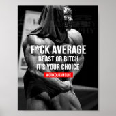 Workout Motivierend Poster (Vorne)