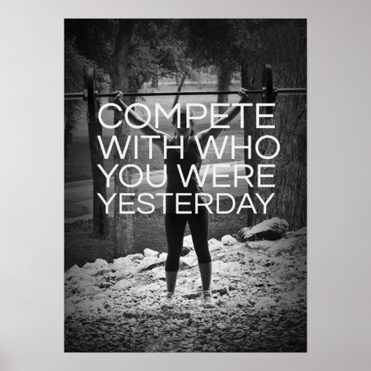 Workout Motivierend Poster (Vorne)