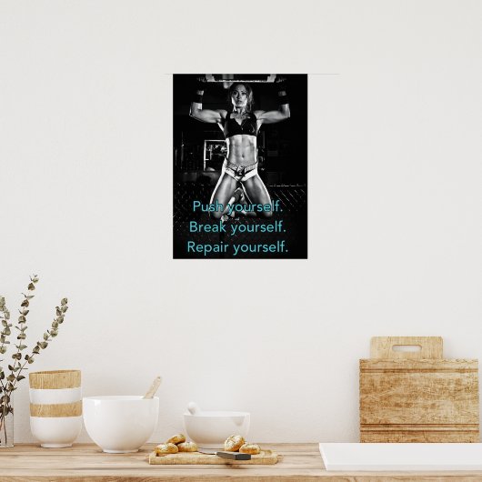 Workout Motivierend Poster (Küche)