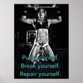 Workout Motivierend Poster (Vorne)