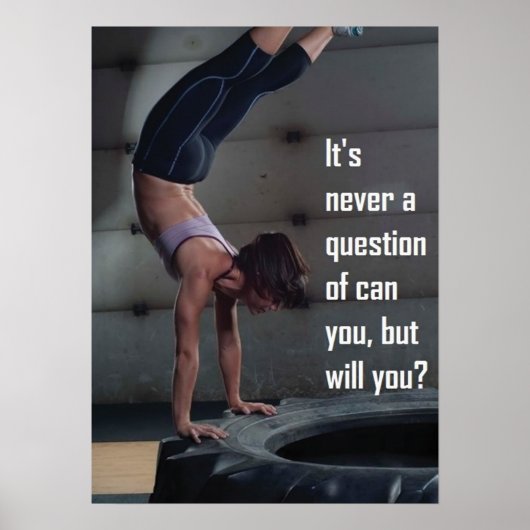 Workout Motivierend Poster (Vorne)