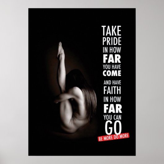 Workout Motivierend Poster (Vorne)