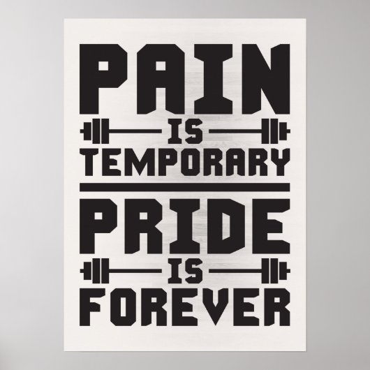 Workout Motivierend Poster (Vorne)