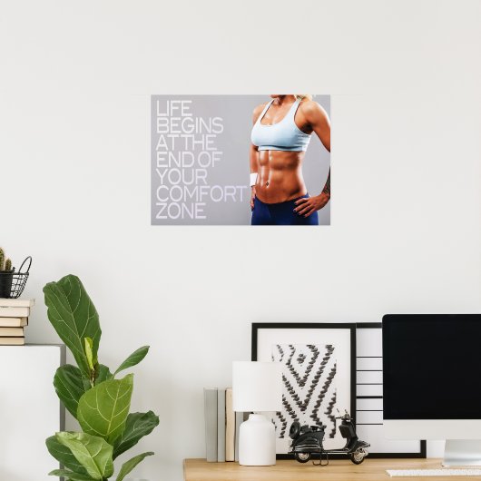 Workout Motivierend Poster (Heimbüro)