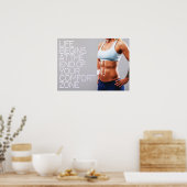 Workout Motivierend Poster (Küche)