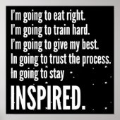 Workout Motivierend Poster (Vorne)