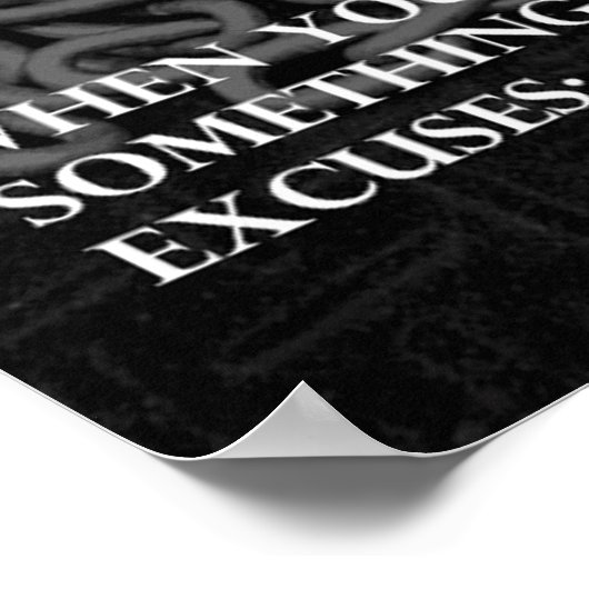 Workout Motivierend Poster (Ecke)