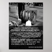 Workout Motivierend Poster (Vorne)