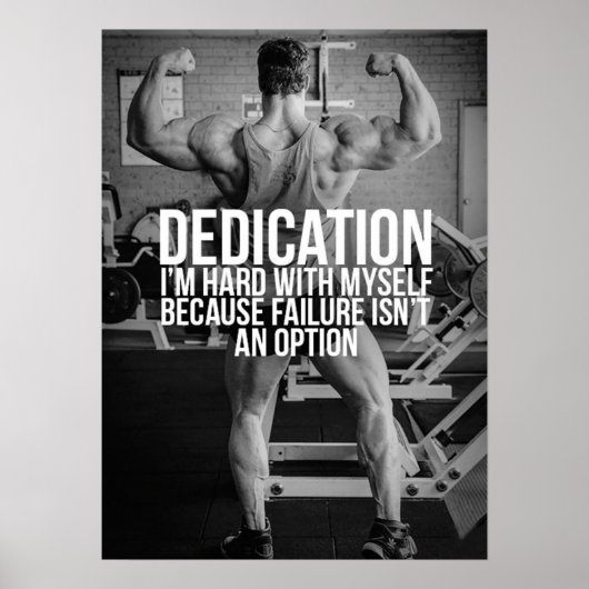 Workout Motivierend Poster (Vorne)