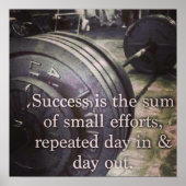 Workout Motivierend Poster (Vorne)