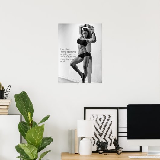 Workout Motivierend Poster (Heimbüro)
