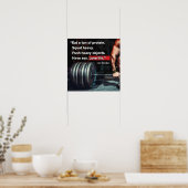 Workout Motivierend Poster (Küche)