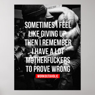 Workout Motivierend Poster