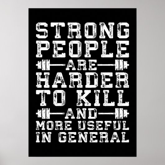 Workout Motivierend Poster (Vorne)