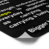 Workout Motivierend Poster (Ecke)