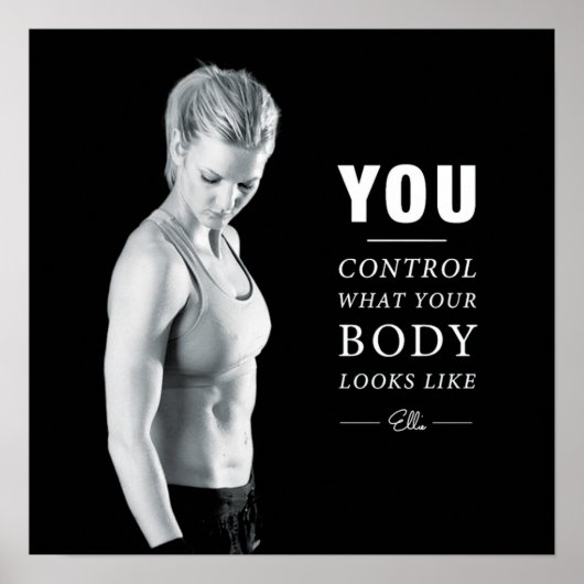 Workout Motivierend Poster (Vorne)