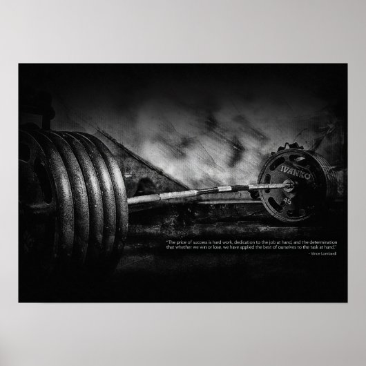 Workout Motivierend Poster (Vorne)