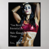 Workout Motivierend Poster (Vorne)
