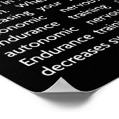 Workout Motivierend Poster (Ecke)