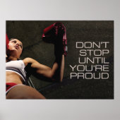 Workout Motivierend Poster (Vorne)